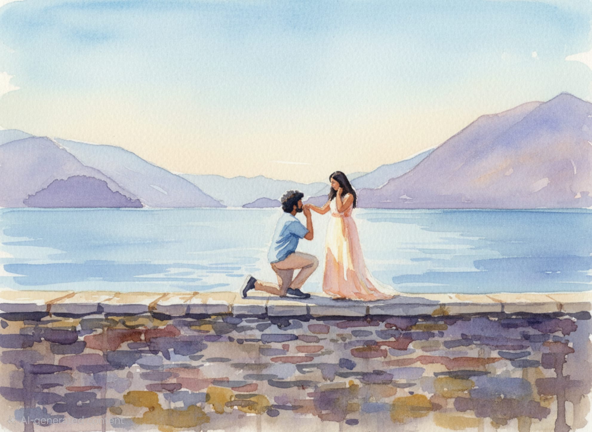 The Proposal — Ashik and Jerrin by the water